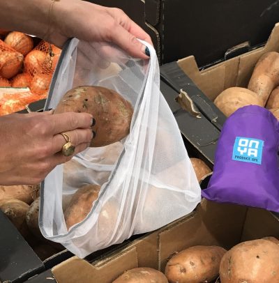 sweet potatoes in onya produce bags