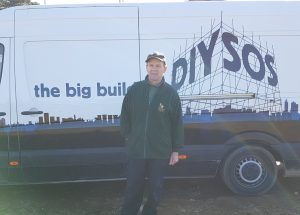 John in front of DIY SOS van