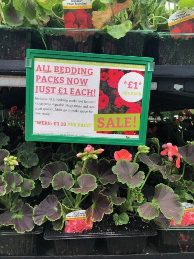 All bedding and patio now £1